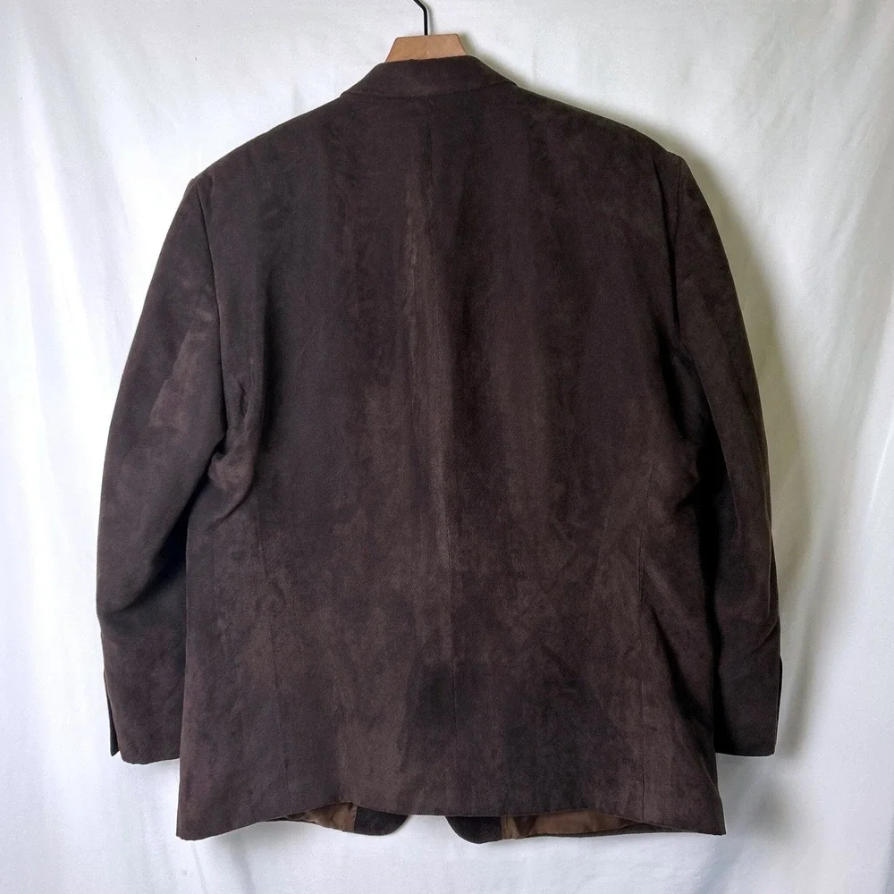 Calvin Klein Mens Corduroy 3 Button Blazer Size 46S Brown Academia Professor